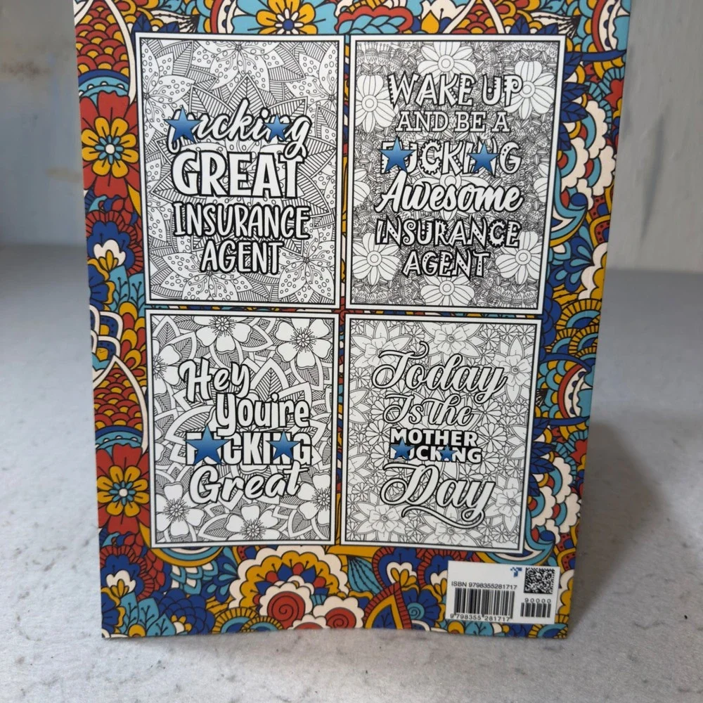 Things Insurance Agents Really Want To Say But Can't Coloring Book For‎ Adults